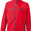 Herren Softshell Jacke Tailord James and Nicholson - red