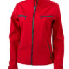 Damen Softshelljacke Tailord James and Nicholson - red