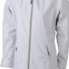 Ladies Softshell Coat James and Nicholson - off white/silver