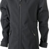 Ladies Softshell Coat James and Nicholson - black/black