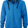 Werbeartikel Kapuzen Sweat Jacke - cobalt/navy