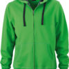 Werbeartikel Kapuzen Sweat Jacke - green/carbon