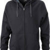 Werbeartikel Kapuzen Sweat Jacke - black/carbon