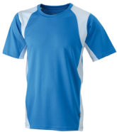 Mens Running-T James & Nicholson - royal white