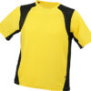 Mens Running-T James & Nicholson - yellow/black