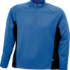 Mens Running Shirt Langarm James & Nicholson - royal/black