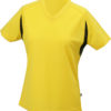Ladies Running-T James & Nicholson - yellow/black