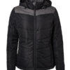 Ladies' Winter Jacket James & Nicholson - black/anthracite-melange