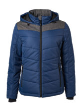 Ladies' Winter Jacket James & Nicholson - navy/anthracite-melange