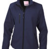 Womens Base Layer Soft Shell Jacket - navy