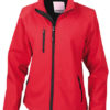 Womens Base Layer Soft Shell Jacket - red