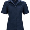 Ladies Business Shirt Short Sleeved James & Nicholson - navy