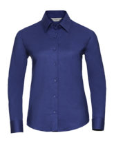 Ladies Long Sleeve Oxford Shirt Russel - aztec blue