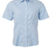 Ladies Shirt Shortsleeve Oxford James & Nicholson - light blue