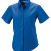 Ladies Short Sleeve Oxford Shirt Russel - aztec blue
