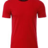 Mens Basic T James & Nicholson - red