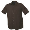 Mens Shirt Classic Fit Short James & Nicholson - brown