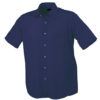 Mens Shirt Classic Fit Short James & Nicholson - navy