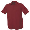 Mens Shirt Classic Fit Short James & Nicholson - wine