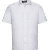 Mens Short Sleeve Fitted Shirt Russel - white