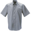 Mens Short Sleeve Oxford Shirt Russel - silver