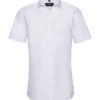 Mens Short Sleeve Ultimate Stretch Shirt Russel - white