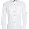 Mens Traditional Shirt Plain James & Nicholson - white