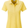 Ladies Basic Polo James & Nicholson - light yellow