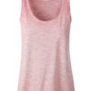 Ladies Slub Top James & Nicholson - soft pink