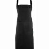 Latzschürze Fairtrade Baumwolle Premier - black