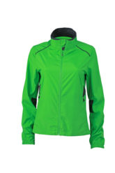 Ladies Performance Jacket James & Nicholson - green iron grey