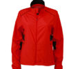 Ladies Performance Jacket James & Nicholson - tomato black