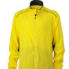 Mens Performance Jacket James & Nicholson - lemon iron grey