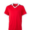 V Neck Team Shirt James & Nicholson - red