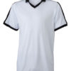 V Neck Team Shirt James & Nicholson - white