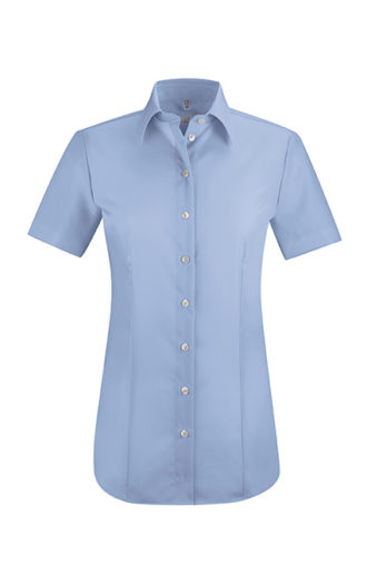 Greiff Premium Bluse Regular Fit Kurzarm - bleu