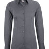 Greiff Premium Bluse Regular Fit - fil a fil anthrazit