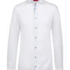 Greiff Premium Hemd Slim Fit - weiß kontrast bleu
