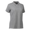 Stretch Poloshirt Damen Identity - grau meliert