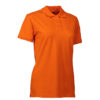 Stretch Poloshirt Damen Identity - orange