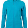 Ladies Fleece Jacket James & Nicholson - turquoise