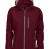 Tulsa Ladies Softshell Jacket Grizzly - burgundy