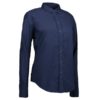 Identity Casual Stretch Bluse - navy