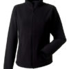 Ladies Microfleece Full Zip Russell - black