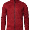 Mens Knit Fleece Jacket C+ Promodoro - heather red