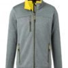 Mens Melange Softshell Jacket James & Nicholson - dark melange yellow