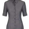 Seidensticker Bluse Womens Blouse Slim Fit Shortsleeve - anthracite