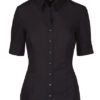 Seidensticker Bluse Womens Blouse Slim Fit Shortsleeve - black