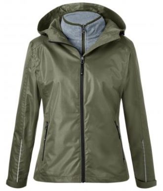 Ladies 3-In-1-Jacket James & Nicholson - olive black