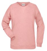 Ladies' Bio Sweat James & Nicholson - rose melange